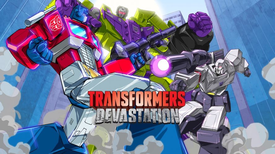 transformers devastation avec des perso et le logo