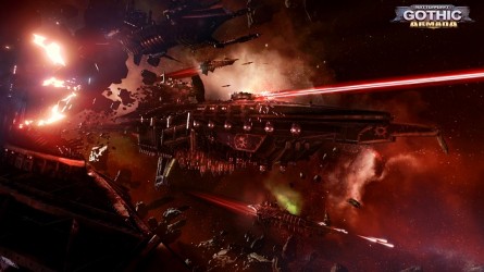 Image d'illustration pour l'article : Battlefleet Gothic : Armada : La flotte du Chaos se montre en vidéo