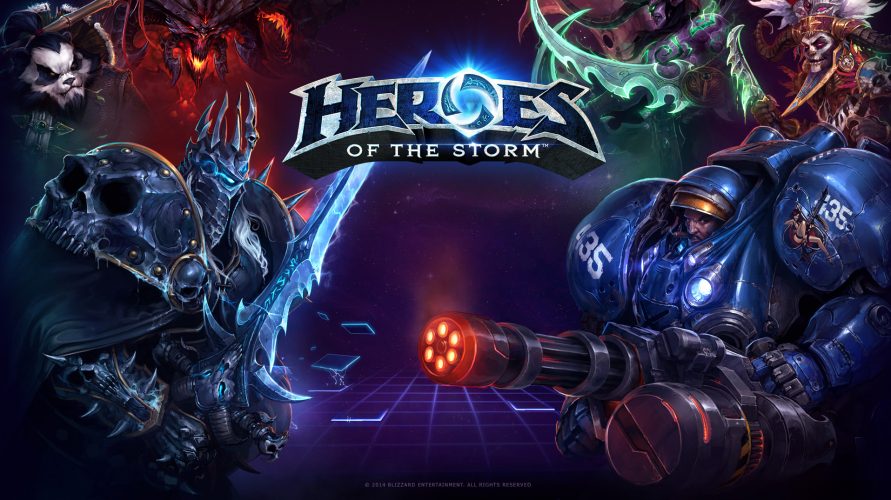 heroes of the storm illustration avec les héros