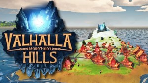 Valhalla hills logo et île