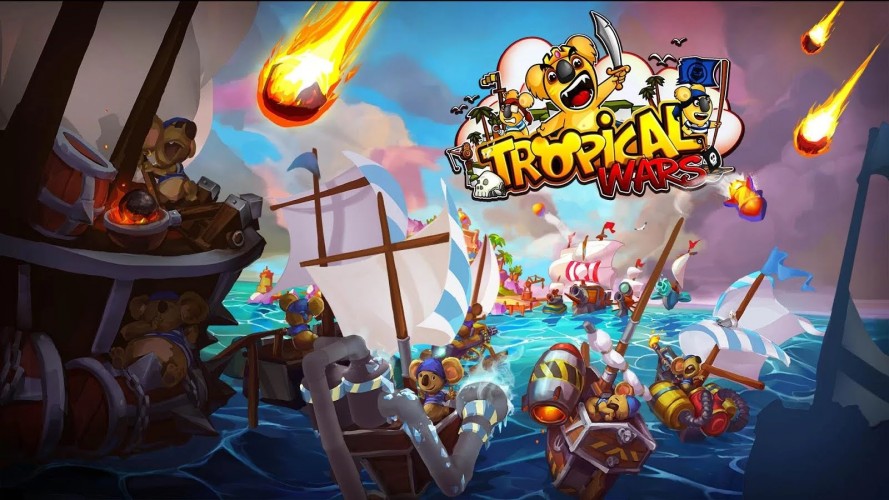Tropical Wars illustration bateau pirates