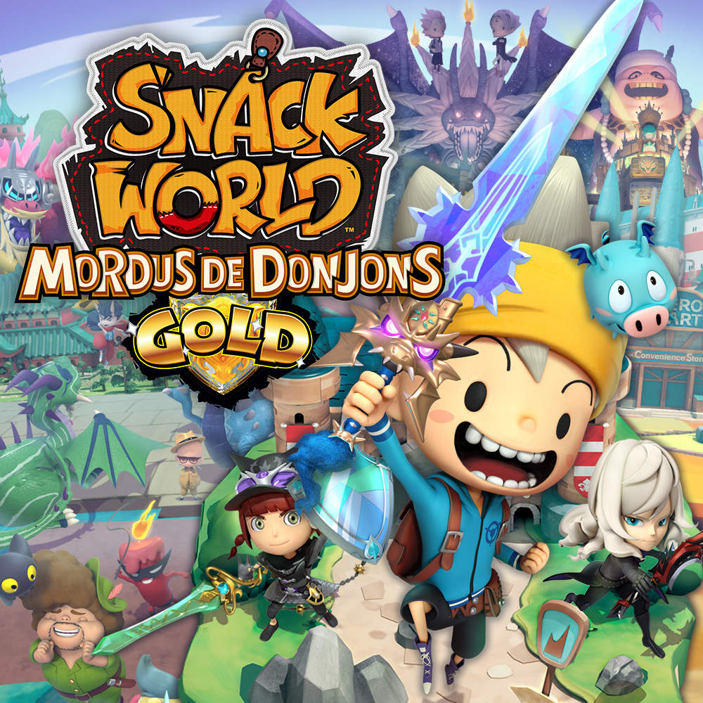 Jaquette Snack World : Mordus de donjons – Gold