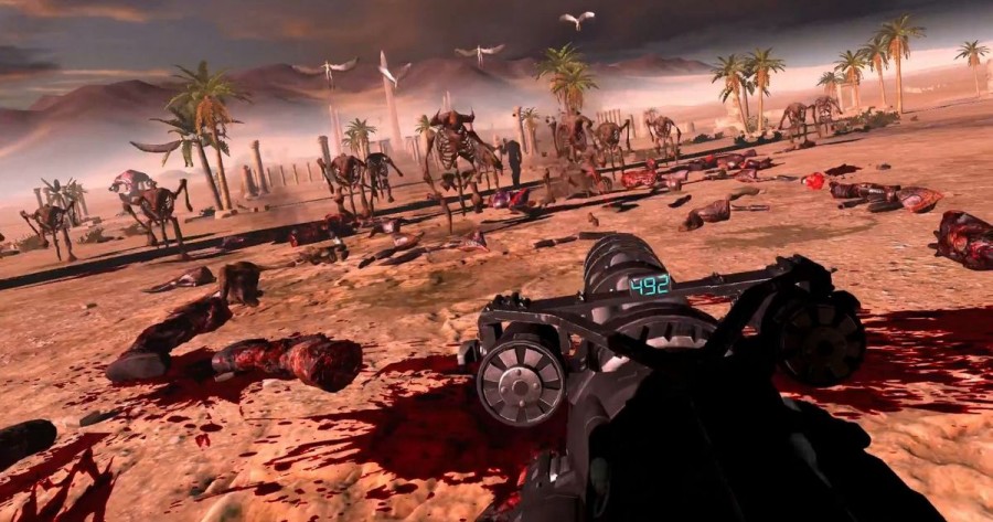 Image d\'illustration pour l\'article : Serious Sam VR : La réalité virtuelle armée d’un vrai minigun !
