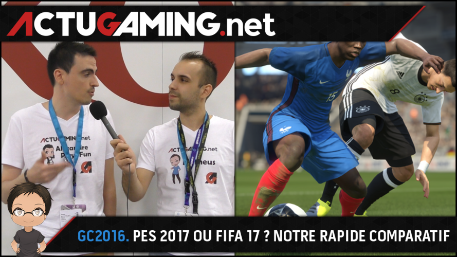 Image d\'illustration pour l\'article : Gamescom 2016 : Comparatif FIFA 17 / PES 2017, on a joué aux deux, le meilleur ?