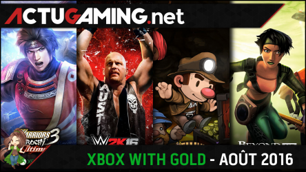 Image d'illustration pour l'article : Présentation des jeux Games With Gold (GWG) - Août 2016