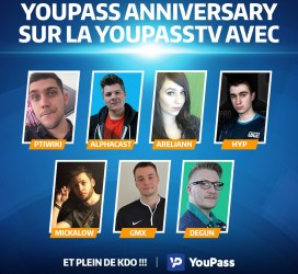 Image d'illustration pour l'article : YouPass : La soirée des 5 ans avec des cadeaux et des invités de marque