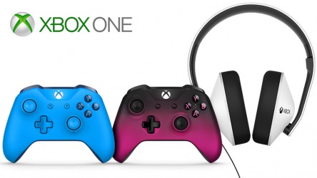 Image d'illustration pour l'article : Deux nouveaux coloris pour les manettes Xbox One et un nouveau casque