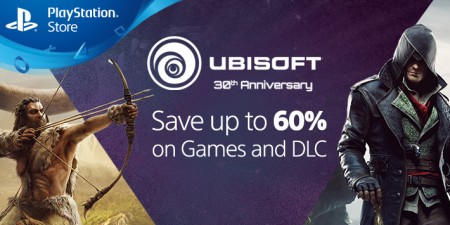 Image d'illustration pour l'article : Des promotions sur le PlayStation Store à l'occasion des 30 ans d'Ubisoft