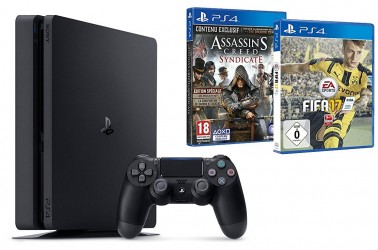 Image d'illustration pour l'article : BONPLAN : Des packs PS4 Slim 1To avec FIFA 17 et un autre jeu
