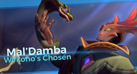 Image d'illustration pour l'article : Paladins: Champions of the Realm : Les serpents de sortie avec le champion Mal’Damba