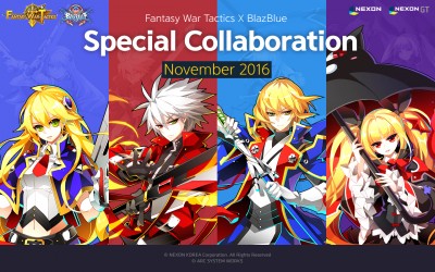 Image d'illustration pour l'article : Les combattants de la licence BlazBlue débarquent dans Fantasy War Tactics