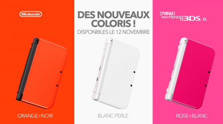Image d'illustration pour l'article : New Nintendo 3DS XL : Trois nouveaux coloris désormais disponibles