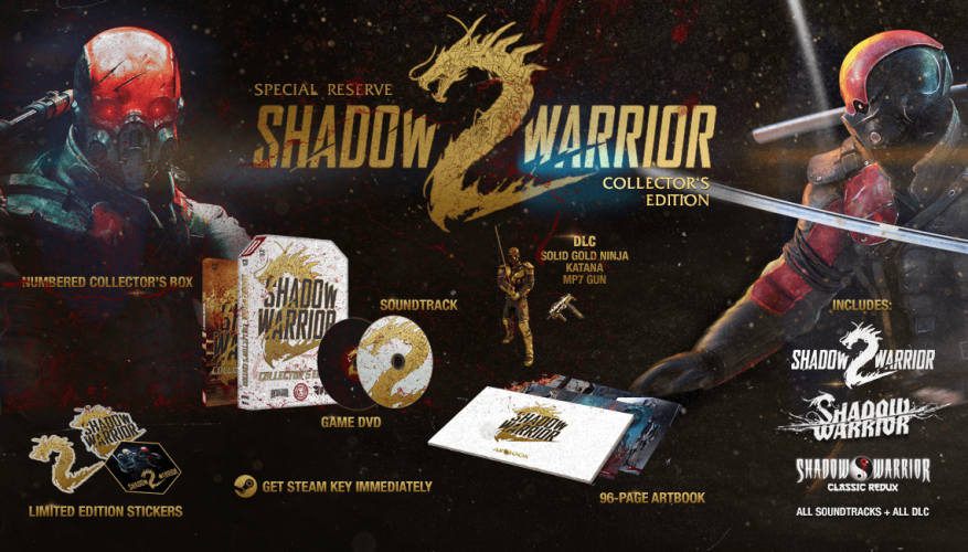 Image d\'illustration pour l\'article : Shadow Warrior 2 : Son coffret collector limité se présente en vidéo