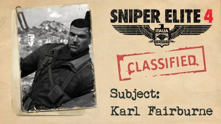 Image d'illustration pour l'article : Sniper Elite 4 : Un trailer pour présenter Karl Fairburne