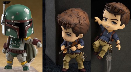 Image d'illustration pour l'article : Star Wars et Uncharted 4 : Des figurines Nendoroid pour Nathan Drake et Boba Fett