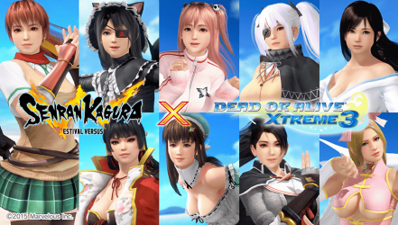 Image d'illustration pour l'article : Les costumes de Senran Kagura arrivent dans Dead or Alive Xtreme 3