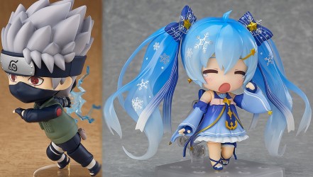 Image d'illustration pour l'article : Deux figurines Nendoroid : Miku Hatsune Snow version et Kakashi de Naruto !