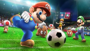 Mario sports superstars avec du football