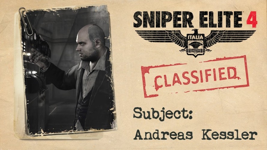 Image d\'illustration pour l\'article : Sniper Elite 4 : Une nouvelle vidéo met en lumière Andreas Kessler