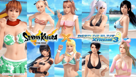 Image d'illustration pour l'article : Dead or Alive Xtreme 3 : Une seconde fournée de costumes tirés de l'univers Senran Kagura