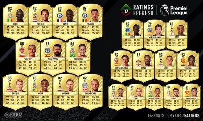 Image d'illustration pour l'article : FIFA 17 : EA Sports réajuste quelques notes pour la Premier League