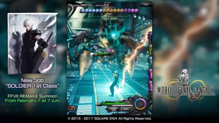 Image d'illustration pour l'article : Mobius Final Fantasy et FF VII Remake, la profession Soldat Première Classe en vidéo