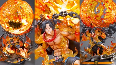 Image d'illustration pour l'article : One Piece : Portgas D. Ace s'offre une somptueuse figurine HQS chez Tsume