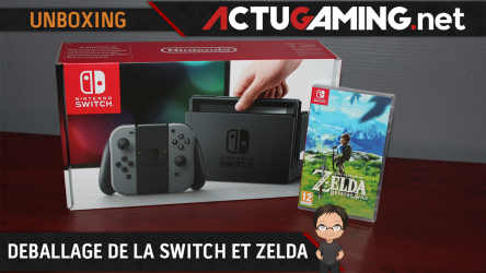 Image d'illustration pour l'article : Unboxing Nintendo Switch : Notre déballage vidéo de la console avec Zelda