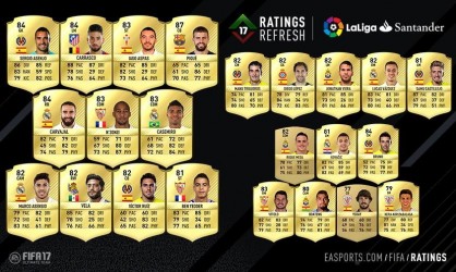 Image d'illustration pour l'article : FIFA 17 : EA Sports réajuste quelques notes pour la Liga