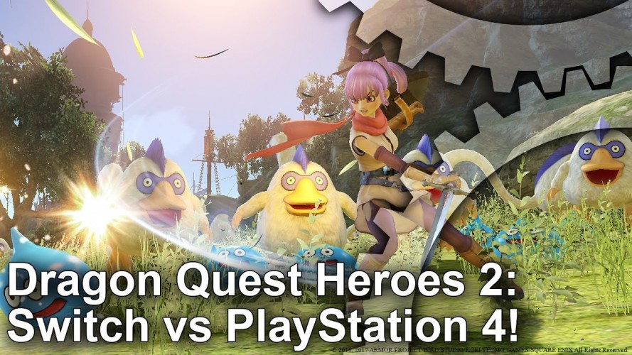 Image d\'illustration pour l\'article : Dragon Quest Heroes II : Comparaison vidéo Nintendo Switch vs PS4