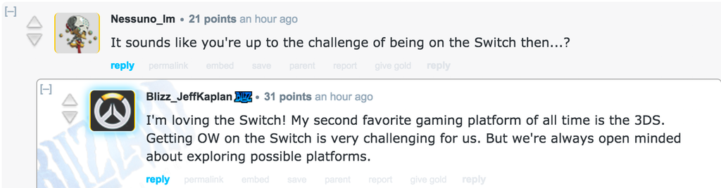 Overwatch switch ama reddit