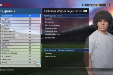 Image d'illustration pour l'article : PES 2017 : Diego Maradona signe le traité de paix avec Konami et bien plus encore