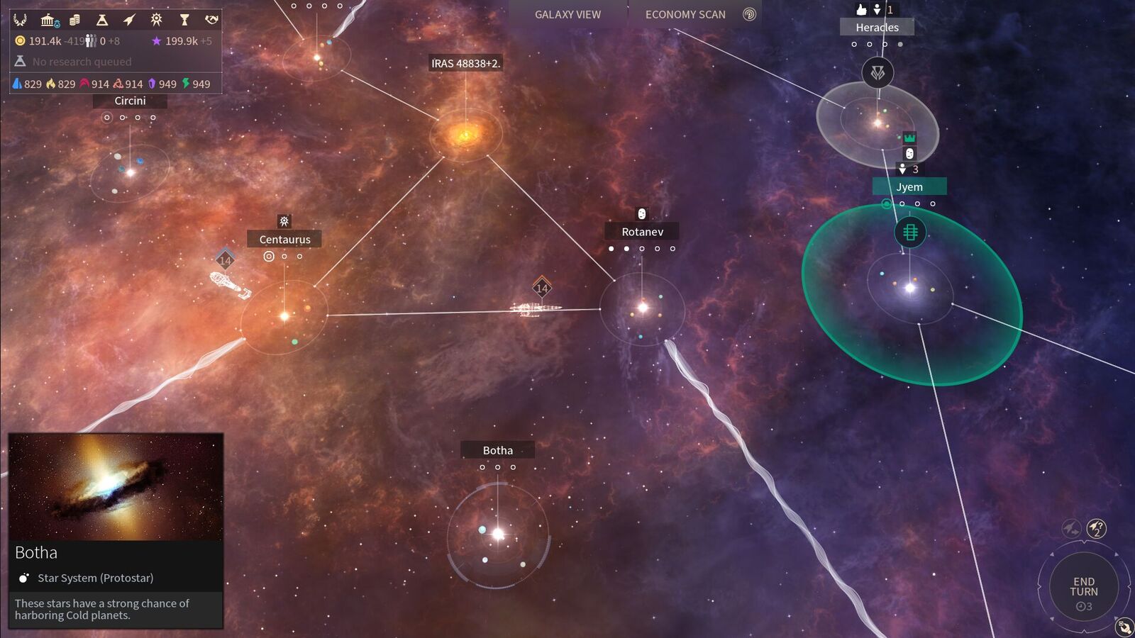 Endless space 2 - constellation view