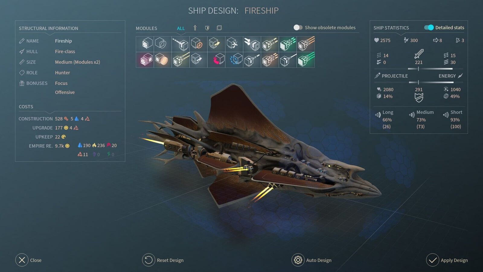 Endless space 2 - unfallen ship design