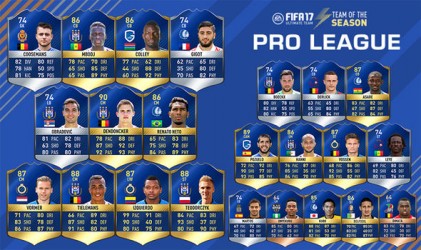 Image d'illustration pour l'article : FIFA 17 dévoile sa Team Of The Season pour le championnat Belge