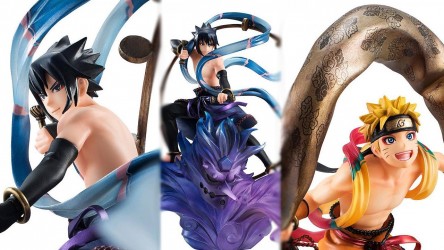 Image d'illustration pour l'article : Naruto Shippuden : Les figurines G.E.M Remix Sasuke Raijin et Naruto Fujin