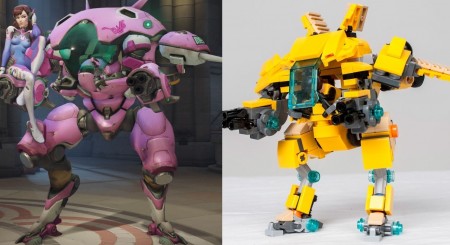 Image d'illustration pour l'article : Overwatch : Tuto pour construire le mecha de D.Va en LEGO