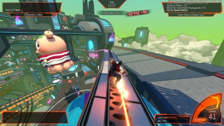 Image d'illustration pour l'article : Test Hover : Revolt of Gamers - Un freerun ouvert aux faux airs d'un Jet Set Radio !