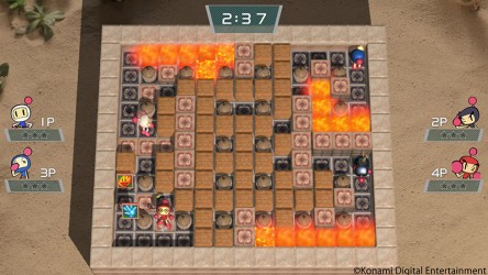 Image d'illustration pour l'article : Super Bomberman R : De nouveaux personnages et arènes avec la mise à jour 1.4