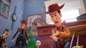 Image d'illustration pour l'article : Kingdom Hearts III pour 2018, longue vidéo pour le monde de Toy Story et figurines