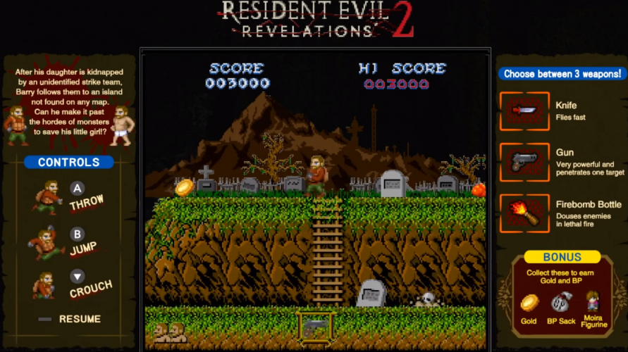 Image d\'illustration pour l\'article : Resident Evil Revelations 1 et 2 disposeront de mini-jeux rétro sur Switch