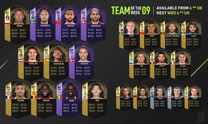 Image d'illustration pour l'article : FIFA 18 dévoile sa neuvième Team Of The Week !