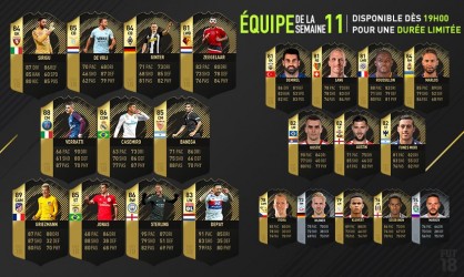 Image d'illustration pour l'article : FIFA 18 présente sa onzième Team Of The Week !