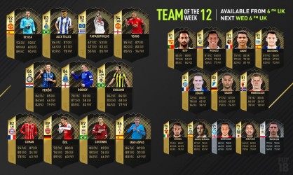 Image d'illustration pour l'article : FIFA 18 présente sa douzième Team Of The Week !