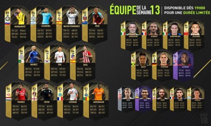 Image d'illustration pour l'article : FIFA 18 dévoile sa treizième Team Of The Week !
