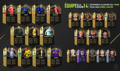 Image d'illustration pour l'article : FIFA 18 dévoile sa Team Of The Week numéro 14 !