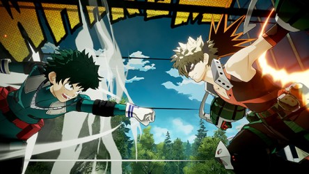 Image d'illustration pour l'article : My Hero Academia : One's Justice nous offre deux screenshots pour Katsuki Bakugo