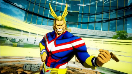 Image d'illustration pour l'article : All Might déchaîne sa puissance sur les nouvelles images de My Hero Academia : One's Justice