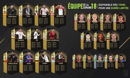 Image d'illustration pour l'article : FIFA 18 dévoile sa Team Of The Week numéro 18 !