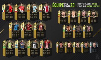 Image d'illustration pour l'article : FIFA 18 dévoile sa Team Of The Week numéro 23 !
